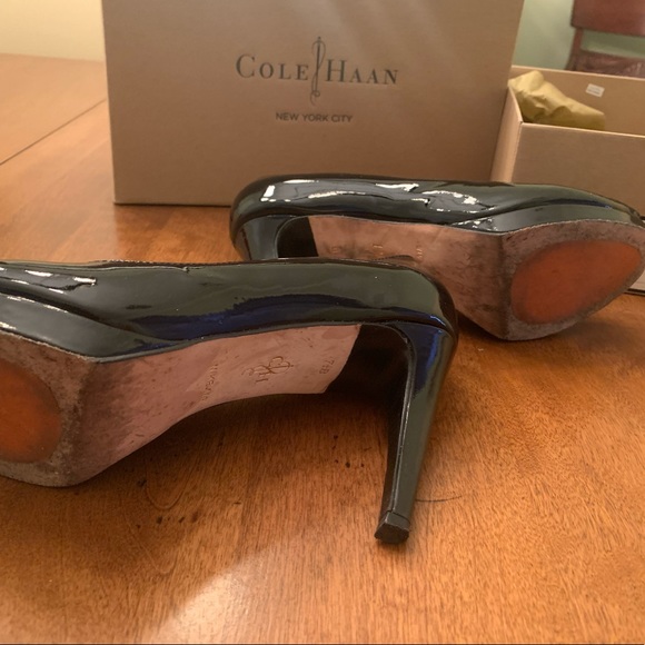 Cole Haan Black Satin Heels - Picture 7 of 7